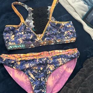 Maaji women’s Printed Two-Piece Bikini Set reversible.